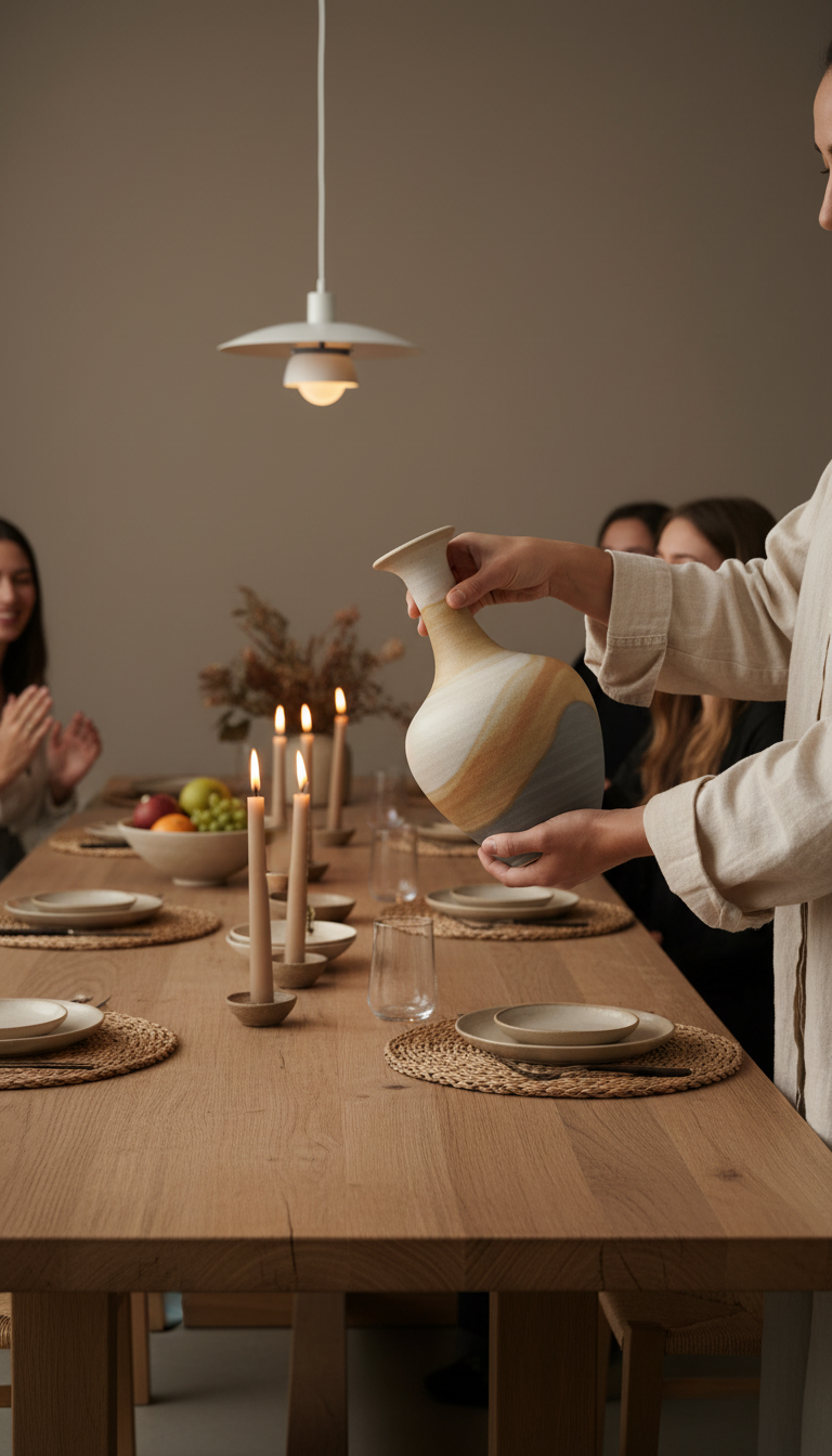 DUNE Decorative Vase — illustrative room setting